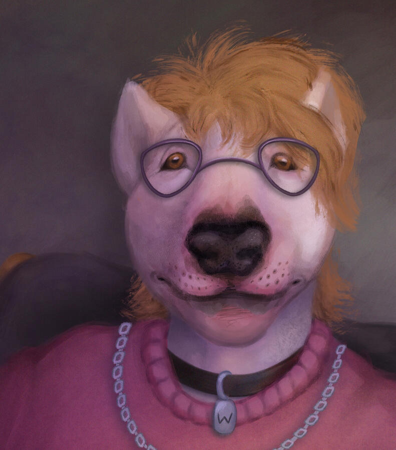 i showed you my vinyl collection, please respond Realistic + bust (simple pose) + simple scene (commission equivalent = $70)